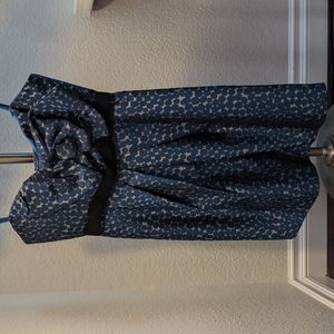 BCBG maxazria strapless polka dot dress